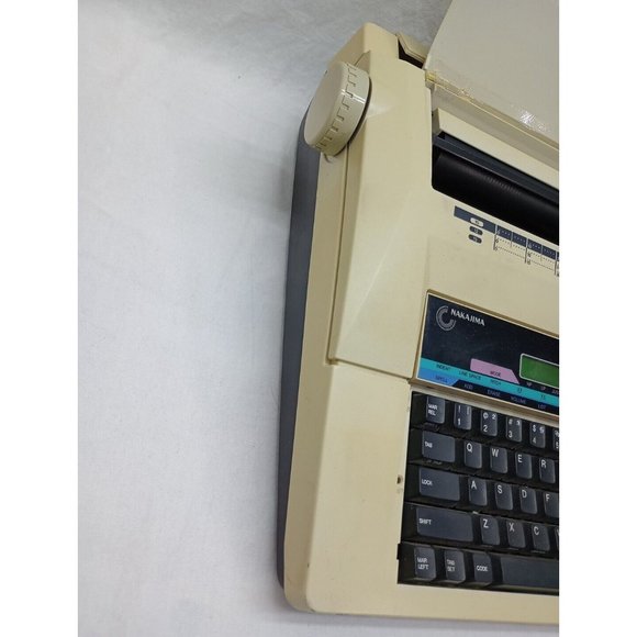 Rare Nakajima WPT-66 Portable Electronic Word Processing Typewriter Tested Works - Picture 11 of 12